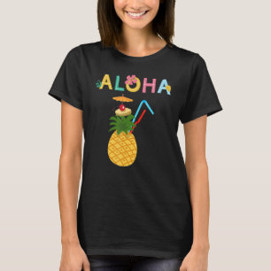 Camiseta Aloha havaiana - Abacaxi