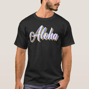 Camiseta Aloha Hawaii dá praias às mulheres havaianas