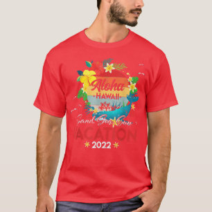 Camiseta Aloha Hawaii Havaiana Vacation 2022 Matching Famil