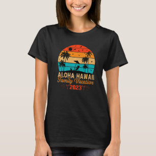 Camiseta Aloha Hawaii Havaiana Vacation 2023 Matching Famil