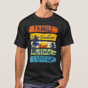 Camiseta Aloha Hawaii Havaiana Vacation 2023 Matching Famil