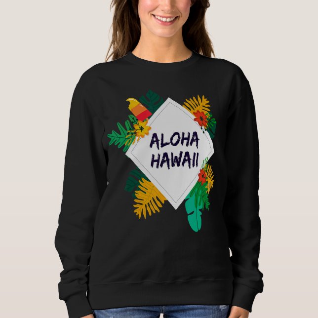 Camiseta Aloha Hawaii Hawaii Island Palm Beach (Frente)
