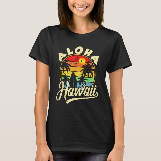 Camiseta Aloha Hawaii  Hawaiian Beach Family Vacation Summe (Frente)