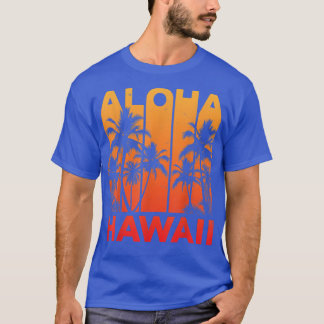 Camiseta Aloha Hawaii Hawaiian Island T  Vintage 1980s Thro