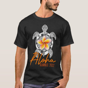 Camiseta Aloha Hawaii Hawaiian Sea Turtle 2022 Para Homens