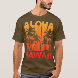 Camiseta Aloha Hawaii Ilha Havaiana TVintage 1980s Throwb