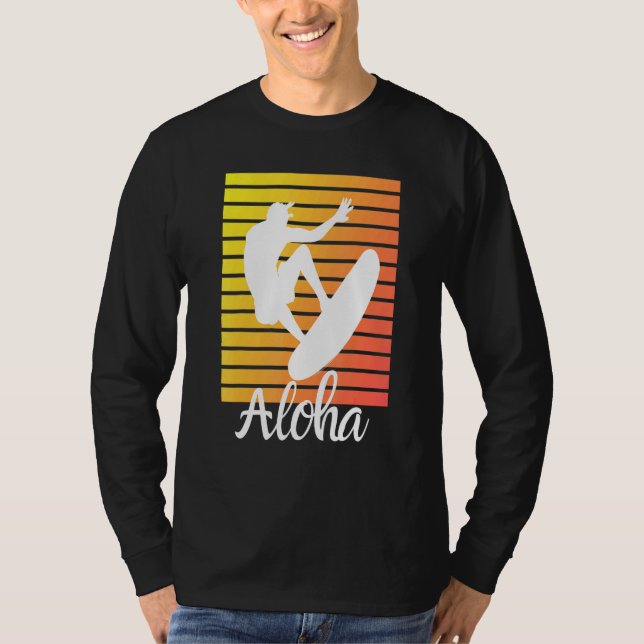 Camiseta Aloha Hawaii Ilha Hawaii - Prancho de Palm Beach (Frente)