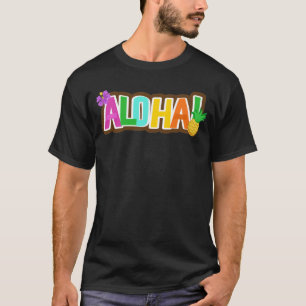 Camiseta Aloha Hawaii Ilhas Havaianas Tropicais de Surfe