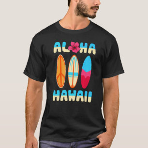 Camiseta Aloha Hawaii praia havaiana surfando havaiana