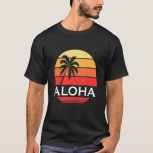 Camiseta Aloha Hawaii Tiki Retro Vintage Maui Ohana