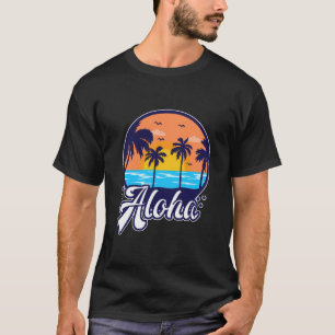 Camiseta Aloha Hawaii Tropical Beach