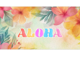 Camiseta Aloha Hawaiian Floral Watercolor