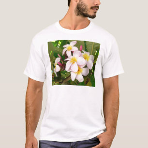 Camiseta Aloha Hawaiian Frangipani Blossoms Chá de panela