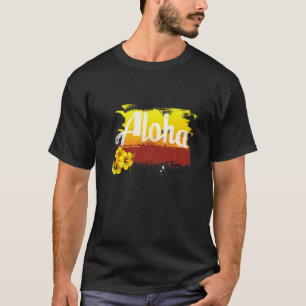 Camiseta Aloha Hawaiian Tiki Retro Vintage Maui Ohana Premi