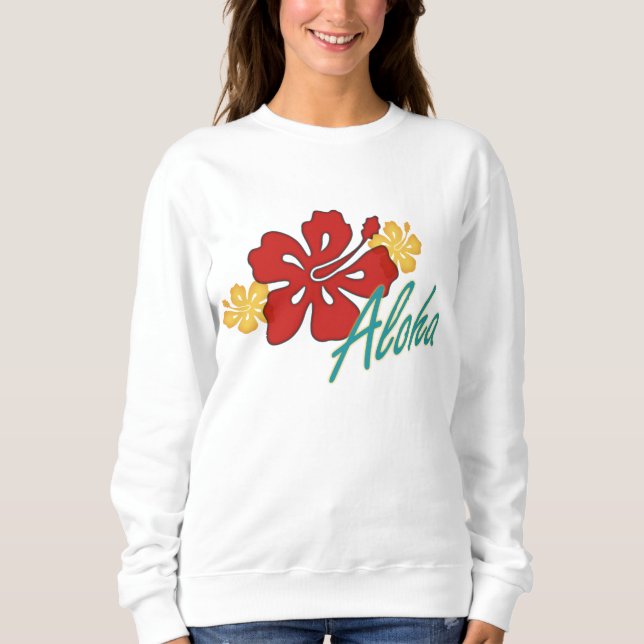 Camiseta Aloha Hibiscus (Frente)