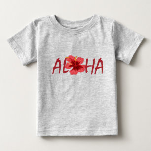Camiseta Aloha hibiscus babá