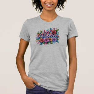 Camiseta Aloha Hibiscus - Floral de Verão Vibrante