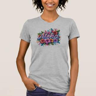 Camiseta Aloha Hibiscus - Floral de Verão Vibrante