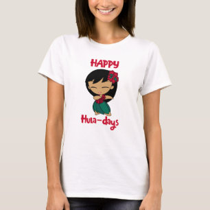 Camiseta Aloha Honey Natal Holiday Hula Girl