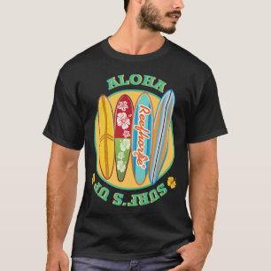 Camiseta Aloha Onda de Surf Está Acima