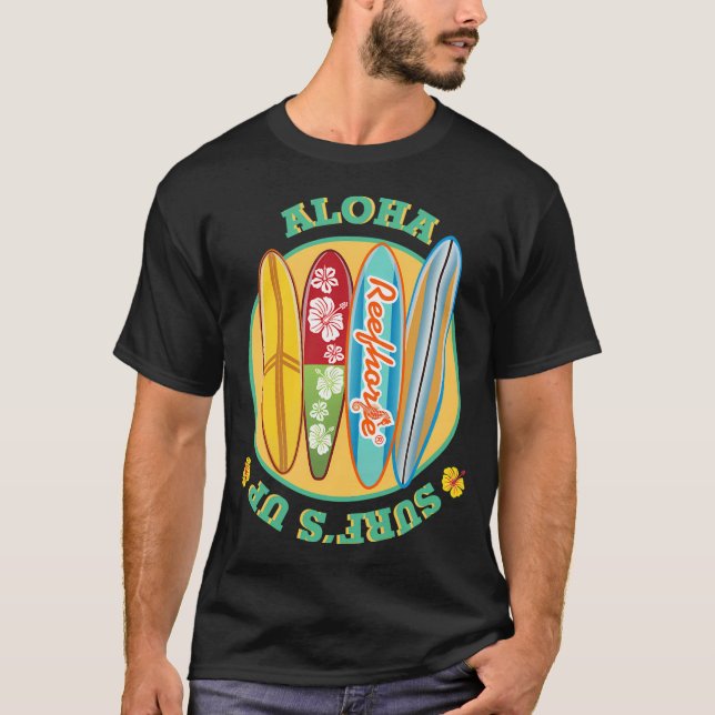 Camiseta Aloha Onda de Surf Está Acima (Frente)
