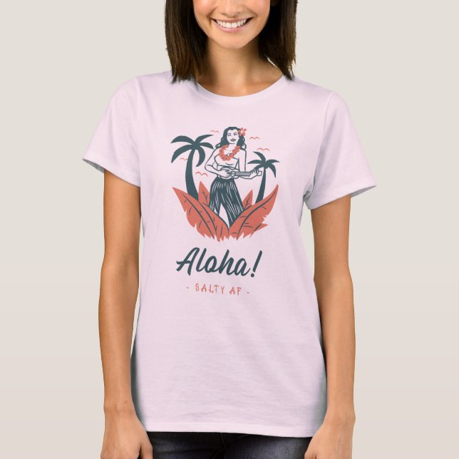 Camiseta Aloha, por Salty AF (Frente)
