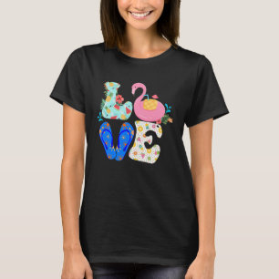 Camiseta Aloha Praias Abacaxi Havaiano Flamingo