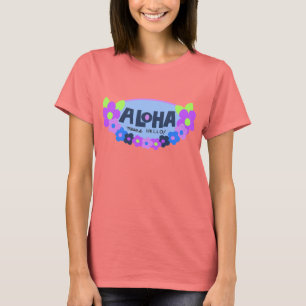 Camiseta Aloha Quer Dizer Olá Havaiano O Corante