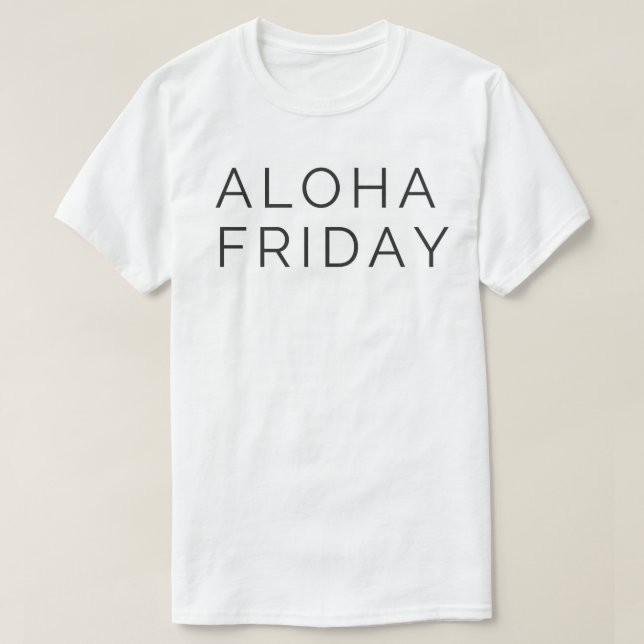CAMISETA ALOHA SEXTA-FEIRA (Frente do Design)