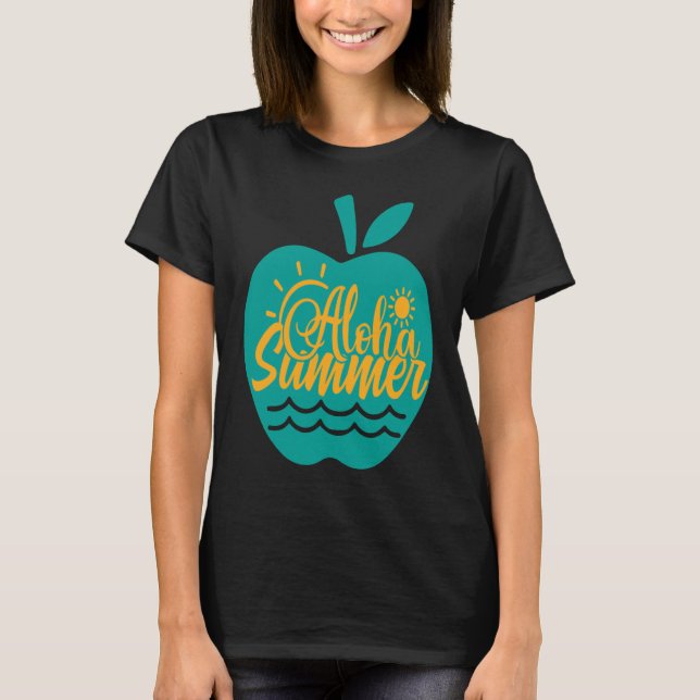 Camiseta Aloha Summer Teacher (Frente)