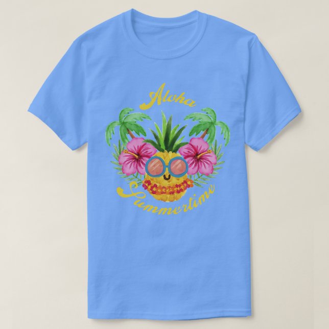 Camiseta Aloha Summertime TShirt (Frente do Design)