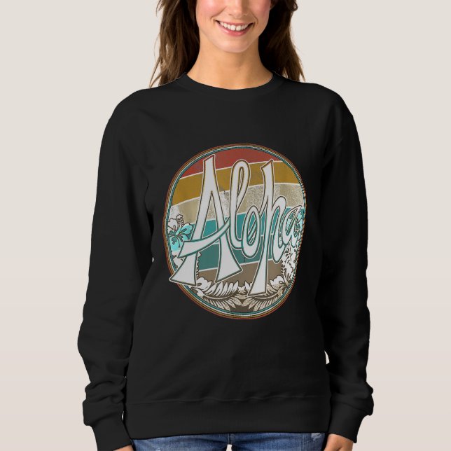 Camiseta Aloha Surf Hawaii Surfboard Vintage Retro (Frente)