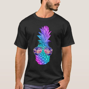 Camiseta Aloha Tropical Hawaii Pineapple Beach Retro Sungla