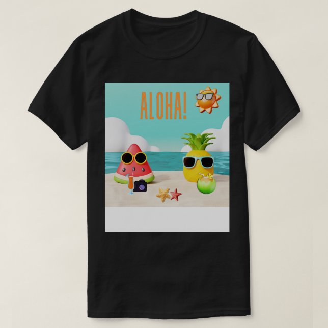Camiseta Aloha TShirt 7 (Frente do Design)