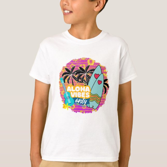 Camiseta ALOHA VIBES apenas (Frente)
