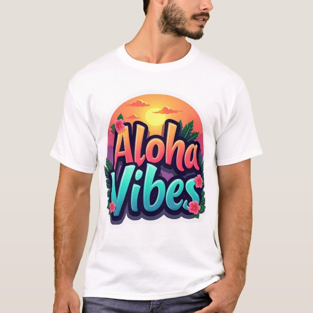 Camiseta Aloha Vibes Men (Frente)