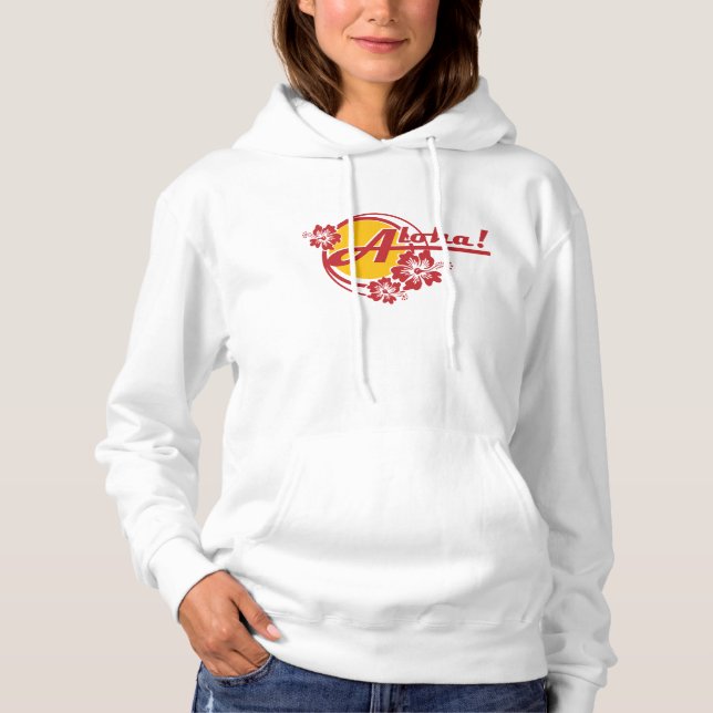 Camiseta Aloha Womens Hoodie (Frente)