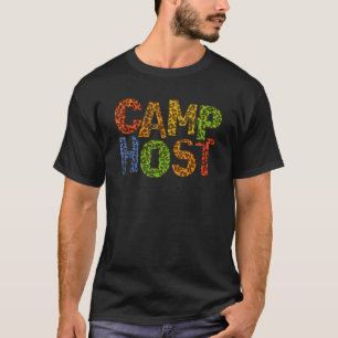 Camiseta Alojador de acampamento Leopard Impresso Conselhei