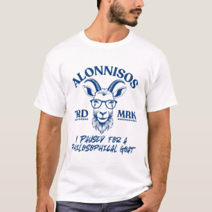 Camiseta Alonnisos: Eu pausei para um bode filosófico