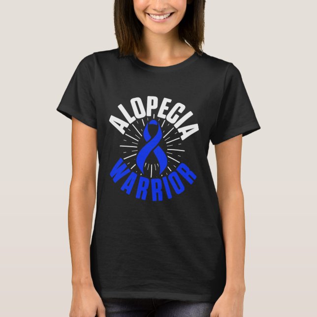 Camiseta Alopécia Consciência Cabelo Perda Terapêutica Guer (Frente)