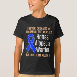 Camiseta Alopecia Sensibilização Cabelo Perda Guerreiro Sob