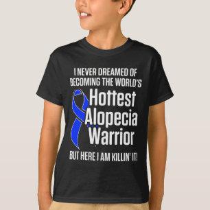 Camiseta Alopecia Sensibilização Cabelo Perda Guerreiro Sob