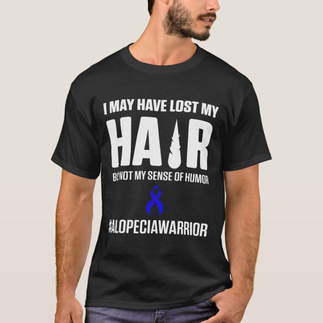 Camiseta Alopecia Sensibilização Cabelo Perda Sobrevivência (Frente)