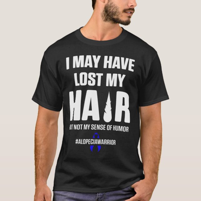 Camiseta Alopecia Sensibilização Cabelo Perda Sobrevivência (Frente)