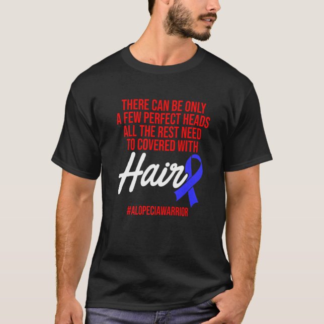 Camiseta Alopecia Sensibilização Cabelo Perdido Guerreiro C (Frente)