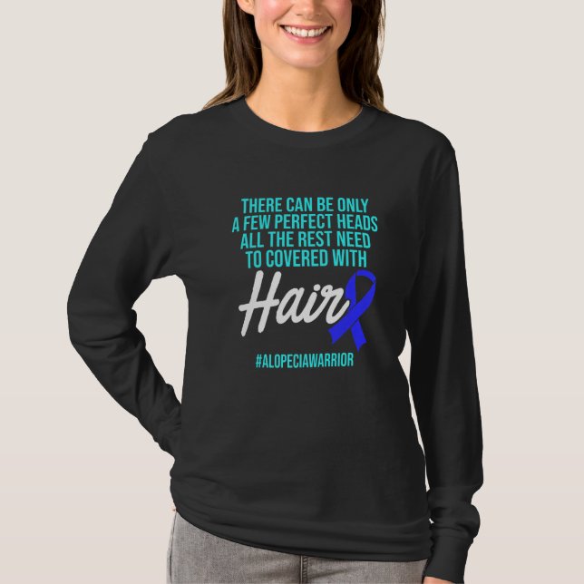 Camiseta Alopecia Sensibilização Cabelo Perdido Guerreiro C (Frente)