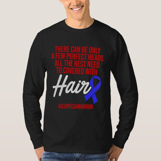 Camiseta Alopecia Sensibilização Cabelo Perdido Guerreiro C (Frente)