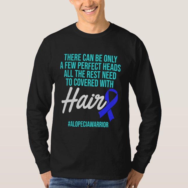Camiseta Alopecia Sensibilização Cabelo Perdido Guerreiro C (Frente)