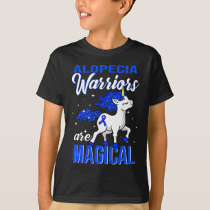 Camiseta Alopecia Sensibilização Guerreira Divertida Unicór