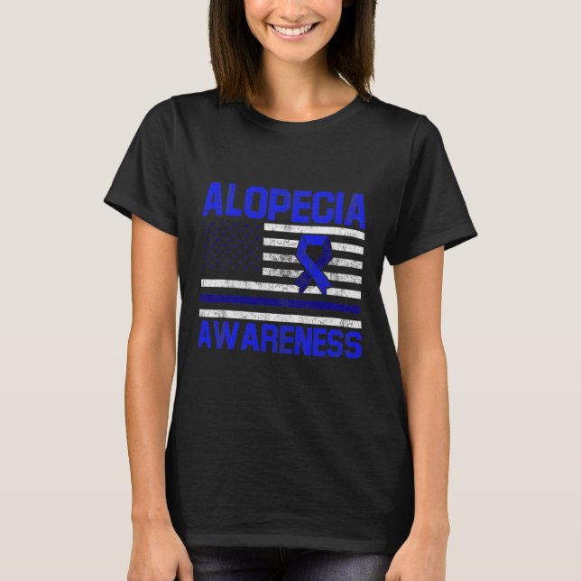 Camiseta Alopecia Sensibilização Guerreiro de Perda de Cabe (Frente)